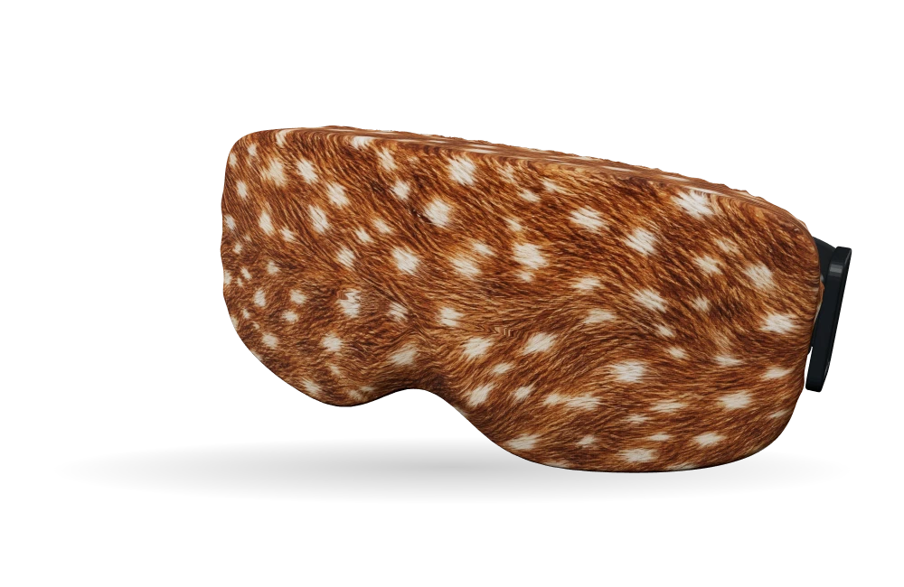 Print Fawn texture op een skibrilhoes